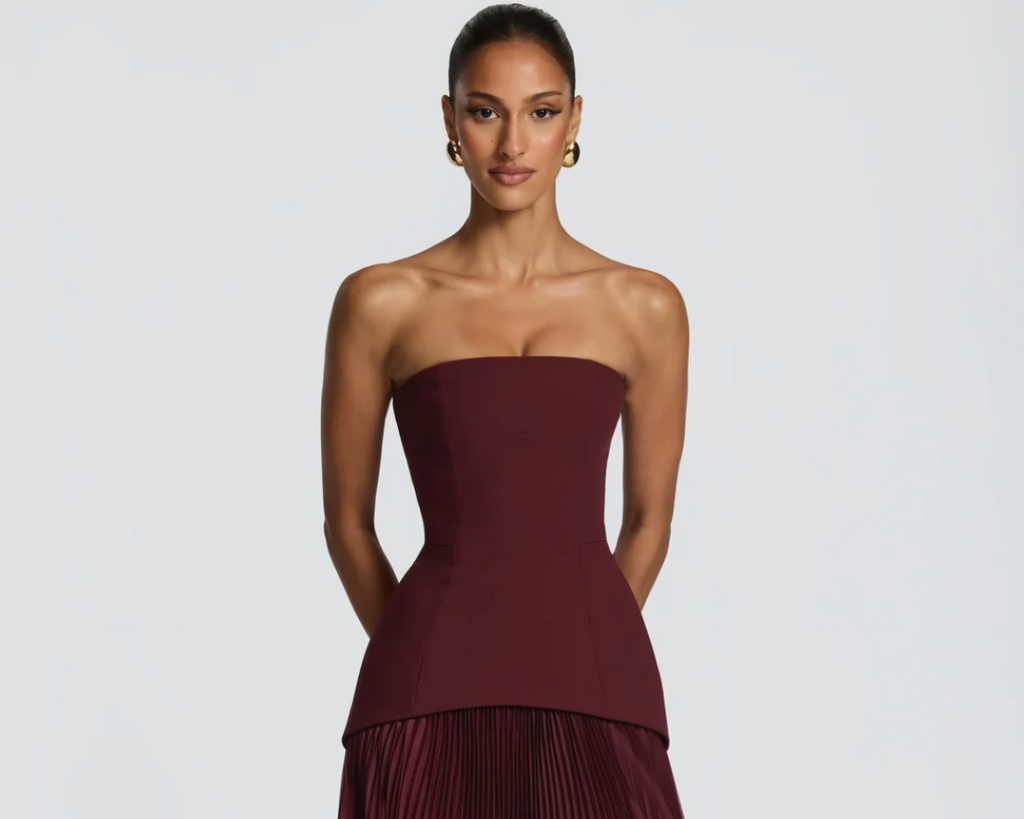 The Aurélie Gown — CHERRY LACQUER