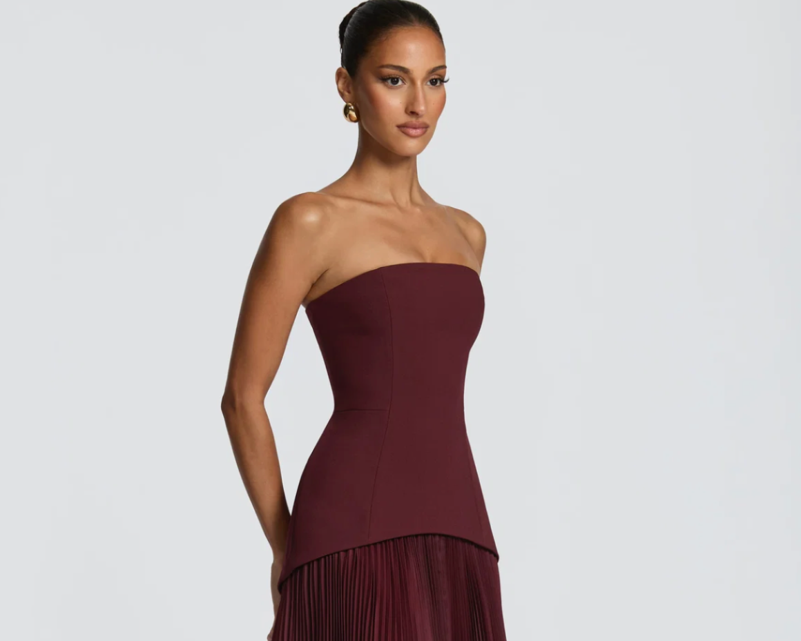 The Aurélie Gown — CHERRY LACQUER