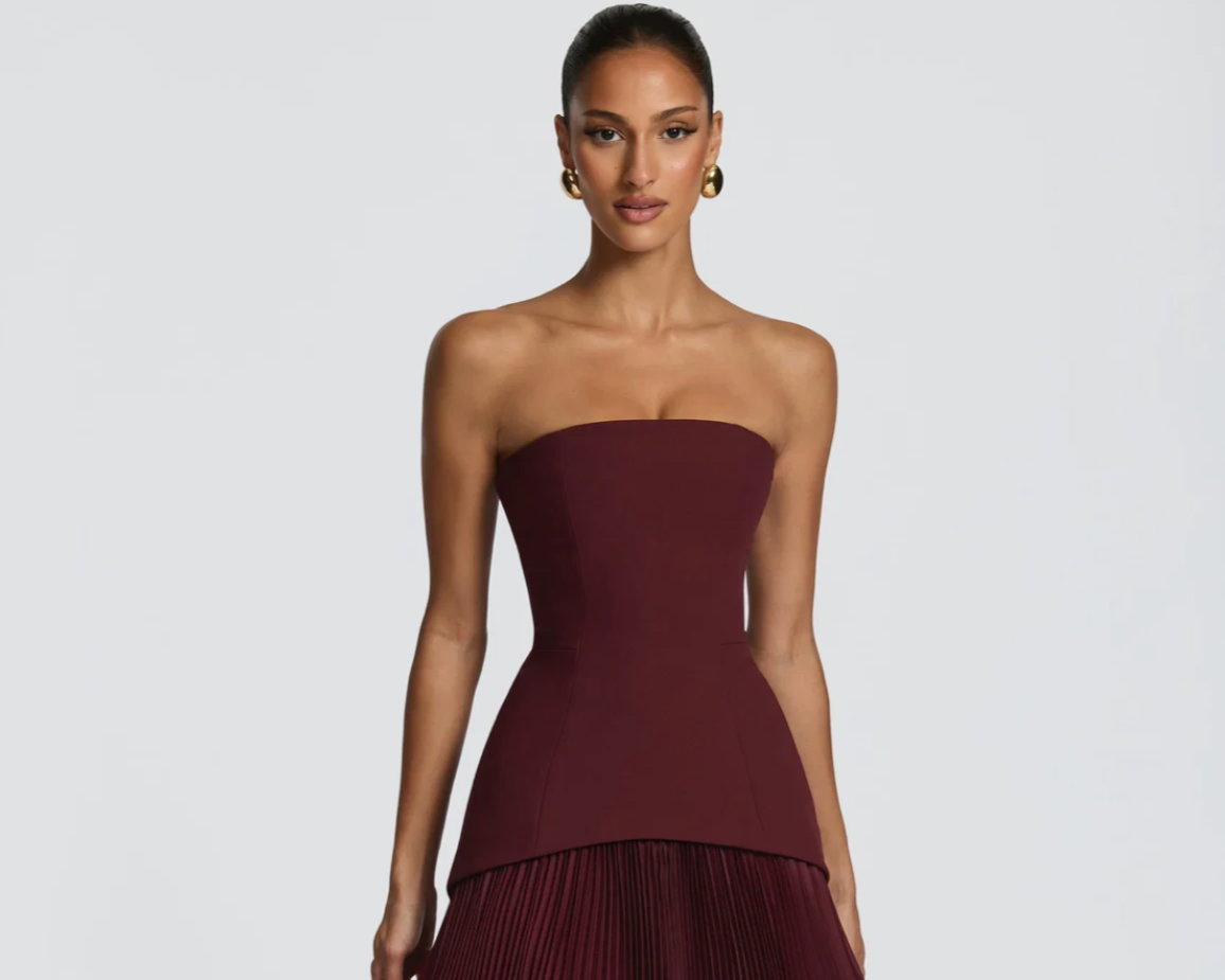 The Aurélie Gown — CHERRY LACQUER