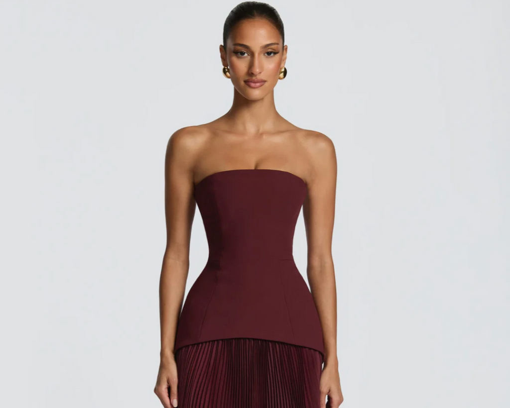 The Aurélie Gown — CHERRY LACQUER